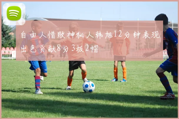 自由人惜败神秘人韩旭12分钟表现出色贡献8分3板2帽