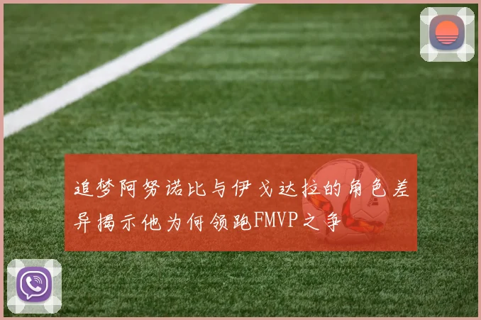 追梦阿努诺比与伊戈达拉的角色差异揭示他为何领跑FMVP之争